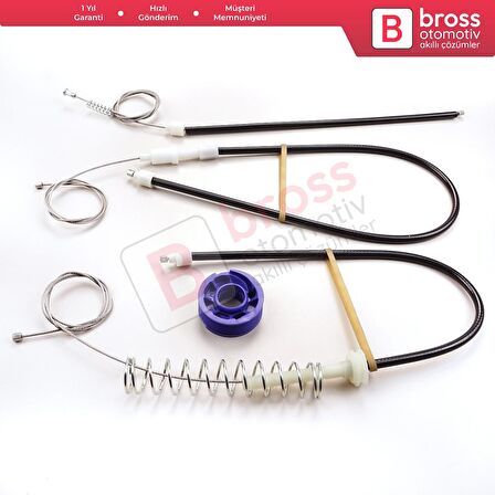 Audi TT MK2 8J3 8J9 2006-2014 2-Kapı Coupe Convertible 8J0837462 İçin Sağ Kapı Cam Kriko Tamir Seti