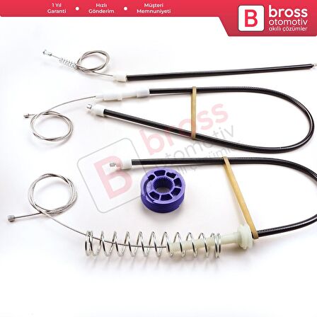 Audi TT MK2 8J3 8J9 2006-2014 2-Kapı Coupe Convertible 8J0837462 İçin Sağ Kapı Cam Kriko Tamir Seti