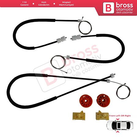 Mercedes CLK W209 C209 A209 2002-2009 2-Kapı Coupe Convertible İçin Ön Sol Cam Kriko Tamir Seti