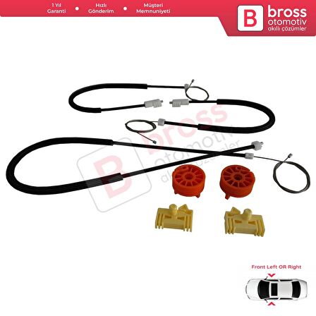 Mercedes CLK W209 C209 A209 2002-2009 2-Kapı Coupe Convertible İçin Ön Sol Cam Kriko Tamir Seti