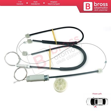 Mercedes CLK Class MK2 W209 C209 A209 2002-2009 Coupe Convertible İçin Ön Sağ Cam Kriko Tamir Seti