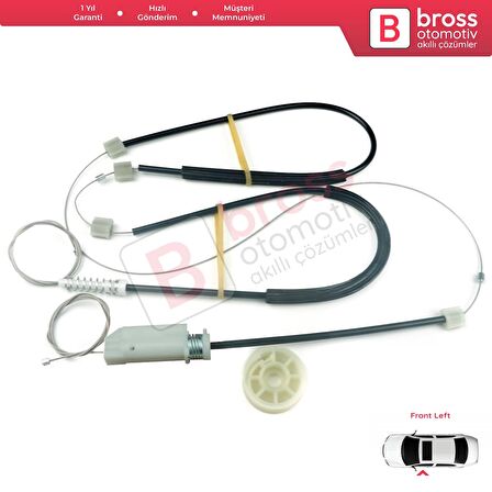 Mercedes CLK Class MK2 W209 C209 A209 2002-2009 Coupe Convertible İçin Ön Sağ Cam Kriko Tamir Seti