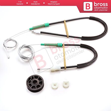 Volvo C70 MK1 872 1996-2002 2-Kapı Coupe 9467885 İçin Sağ Cam Kriko Tamir Seti