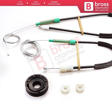 Volvo C70 MK1 872 1996-2002 2-Kapı Coupe 9467885 İçin Sağ Cam Kriko Tamir Seti