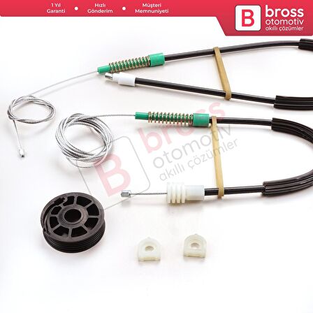 Volvo C70 MK1 872 1996-2002 2-Kapı Coupe 9467885 İçin Sağ Cam Kriko Tamir Seti