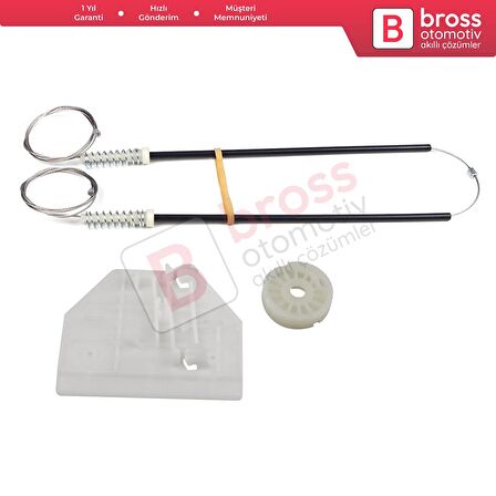 Audi A6 C6 S6 4F 4F2 4F5 2004-2011 4/5 Kapı 4F0839461 İçin Elektrikli Arka Sol Cam Kriko Tamir Seti