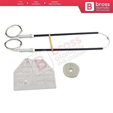 Audi A6 C6 S6 4F 4F2 4F5 2004-2011 4/5 Kapı 4F0839461 İçin Elektrikli Arka Sol Cam Kriko Tamir Seti