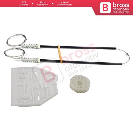 Audi A6 C6 S6 4F 4F2 4F5 2004-2011 4/5 Kapı 4F0839461 İçin Elektrikli Arka Sol Cam Kriko Tamir Seti