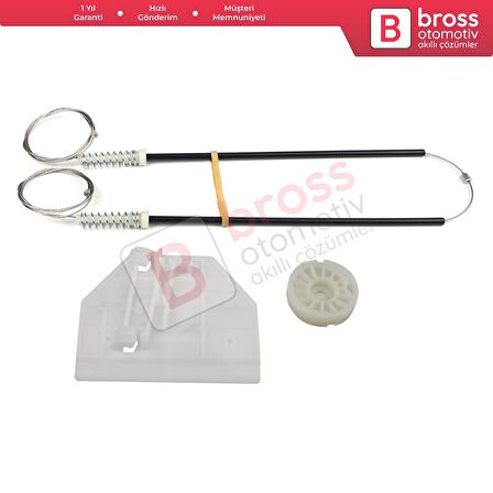 Audi A6 C6 S6 4F 4F2 4F5 2004-2011 4/5 Kapı 4F0839462 İçin Elektrikli Arka Sağ Cam Kriko Tamir Seti