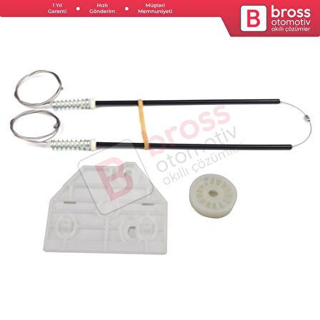 Audi A6 C6 S6 4F 4F2 4F5 2004-2011 4/5 Kapı 4F0839462 İçin Elektrikli Arka Sağ Cam Kriko Tamir Seti