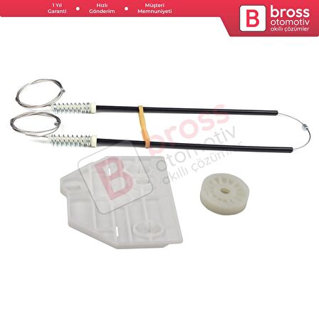 Audi A6 C6 S6 4F 4F2 4F5 2004-2011 4/5 Kapı 4F0839462 İçin Elektrikli Arka Sağ Cam Kriko Tamir Seti