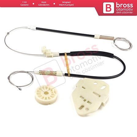 Mercedes Axor 2001-2005 Atego MK1 1998-2004 9737200346 İçin Sol Kapı Cam Kriko Tamir Seti