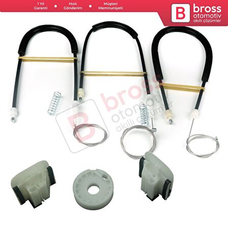 Ford Mondeo MK4 BA7 2007-2015 4/5 Kapı 7571A23201 İçin Ön Sol Kapı Cam Kriko Tamir Seti