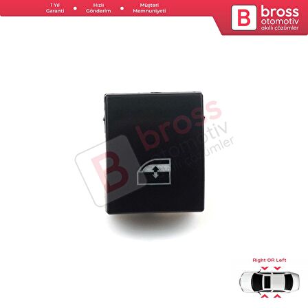 Opel Astra H Zafira B Tigra B 6240452 İçin 1 Adet Ön veya Arka Kapı Cam Açma Düğme Tamir Kapağı 