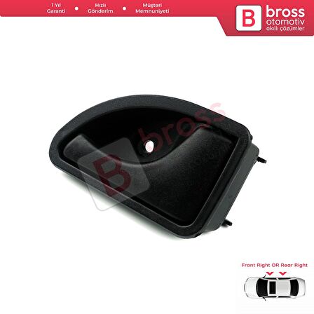 Renault Kangoo MK1 Twingo I Nissan Kubistar X76 8200259376 İçin Sağ İç Kapı Açma Kolu Siyah