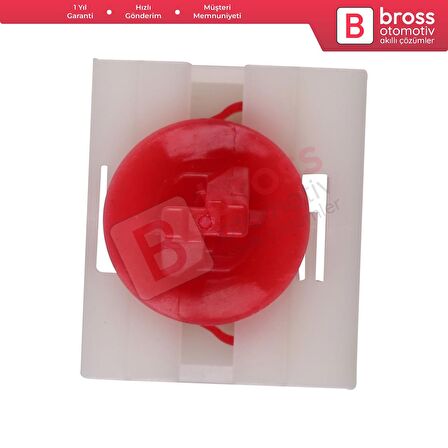 Renault için 10 Adet Yan Pervaz Klipsi Kırmızı Beyaz 7701040837