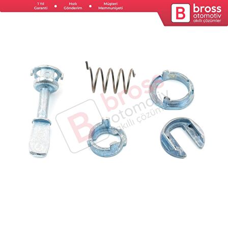 VW Golf MK4 IV 1J 1J1 1J5 1997-2005 Hatchback Variant 1U0837167 İçin Ön Kapı Kilit Tamir Seti 45 mm