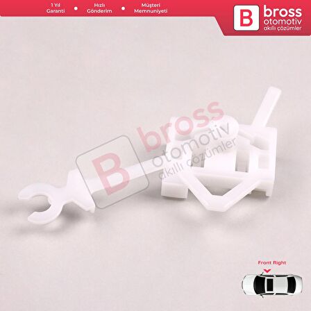 Fiat Panda Iveco Euro Bus 2003 12 İçin Ön Sağ Kapı Cam Kriko Klipsi