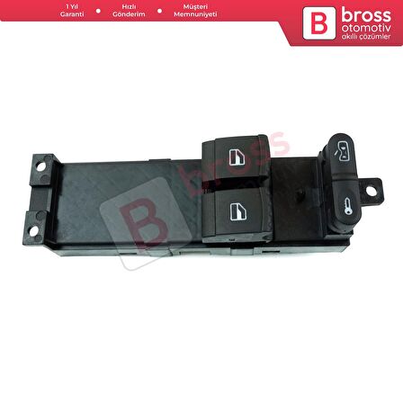 VW; Skoda; Seat İçin Sol Ön Elektrikli Pencere Kontrol Paneli Anahtarı: 1J3959857B