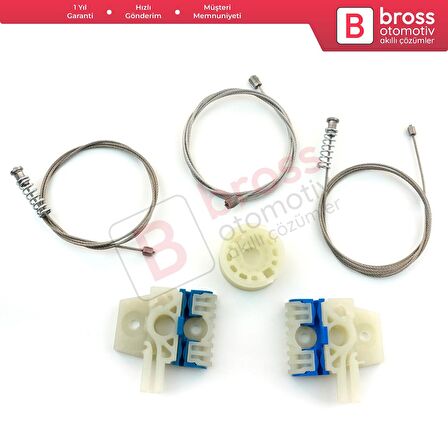 VW Tiguan MK1 5N 2007-2018 5-Kapı SUV 5N0837462 İçin Ön Sağ Kapı Cam Kriko Tamir Seti