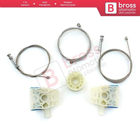 VW Tiguan MK1 5N 2007-2018 5-Kapı SUV 5N0837462 İçin Ön Sağ Kapı Cam Kriko Tamir Seti