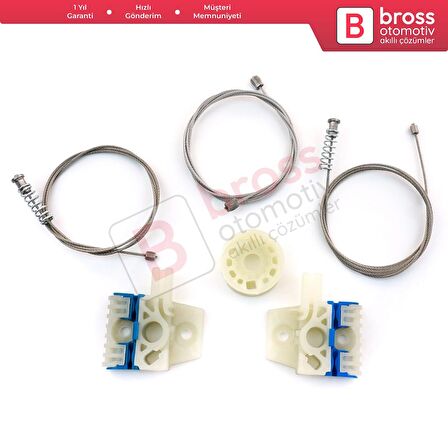 VW Tiguan MK1 5N 2007-2018 5-Kapı SUV 5N0837461 İçin Ön Sol Kapı Cam Kriko Tamir Seti