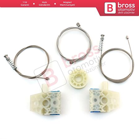 VW Tiguan MK1 5N 2007-2018 5-Kapı SUV 5N0837461 İçin Ön Sol Kapı Cam Kriko Tamir Seti