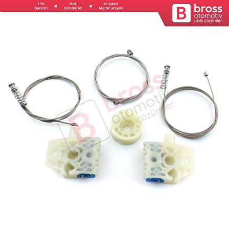 VW Tiguan MK1 5N 2007-2018 5-Kapı SUV 5N0837461 İçin Ön Sol Kapı Cam Kriko Tamir Seti