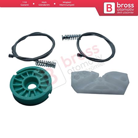 Mercedes CLK Class MK2 W209 C209 A209 2002-2009 2-Kapı A2096700103 İçin Arka Sol Cam Kriko Seti