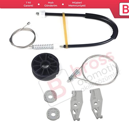 Renault Megane MK1 1996-2003 Cabrio Convertible 7700848451 İçin Elektrikli Arka Sağ Cam Kriko Seti