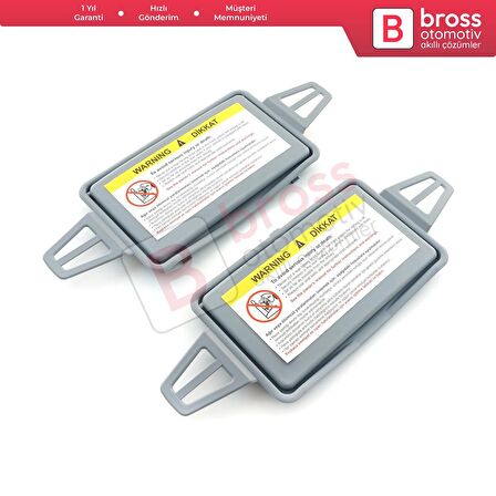 Mercedes W211 İçin Gri Renk Güneşlik Ayna Kapağı Sağ ve Sol 2108102510