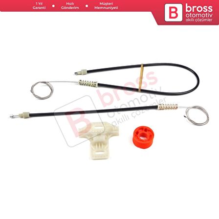 DAF CF65 CF75 CF85 XF95 XF105 2001-2013 1779728 İçin Sağ Kapı Cam Kriko Tamir Seti