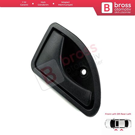 Renault Kangoo MK1 Twingo MK1 Nissan Kubistar X76 8200259376 İçin Sol İç Kapı Açma Kolu Siyah