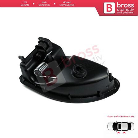 Renault Kangoo MK1 Twingo MK1 Nissan Kubistar X76 8200259376 İçin Sol İç Kapı Açma Kolu Siyah