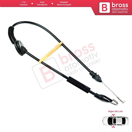 VW Passat B2 B3 B5 B6 Skoda Superb 3U4 İçin Ön Kapı İç Açma Teli 3U0837085