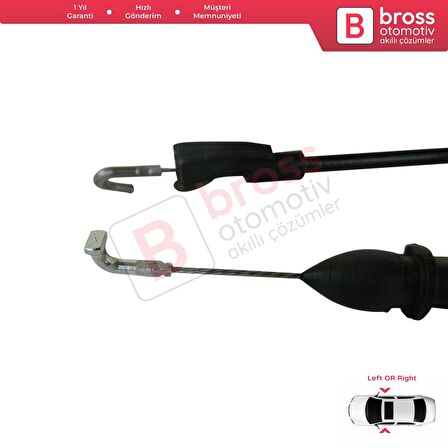 Seat Cordoba MK1 MK2 Toledo MK2 İçin Ön Kapı İç Açma Teli 5P08370858