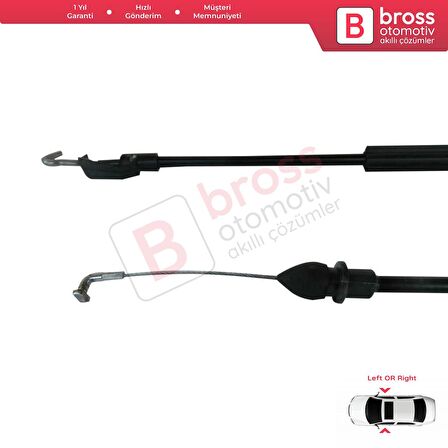 Seat Cordoba MK1 MK2 Toledo MK2 İçin Ön Kapı İç Açma Teli 5P08370858