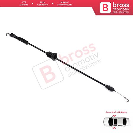 VW Bora Golf MK4 IV 1J 1997-2005 4/5 Kapı 1J4837085F İçin Ön Sağ veya Sol Kapı İç Açma Teli 