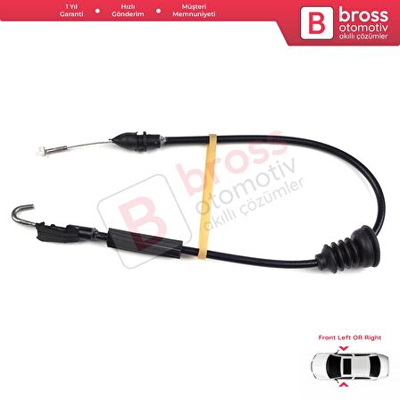 VW Bora Golf MK4 IV 1J 1997-2005 4/5 Kapı 1J4837085F İçin Ön Sağ veya Sol Kapı İç Açma Teli 