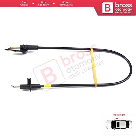 Fiat Doblo MK1 İçin Ön Sağ Kapı İç Açma Teli 146812001