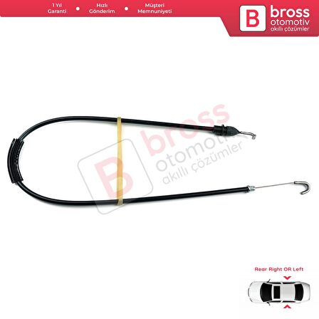 Skoda Octavia MK1 İçin Arka Kapı İç Açma Teli 1U4839099B