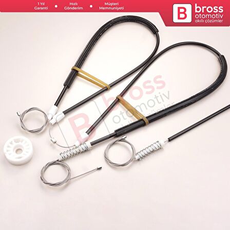 Peugeot 206 CC 2D T16 2000-2008 2-Kapı Coupe Cabrio 9648636980 İçin Ön Sağ Cam Kriko Tamir Seti