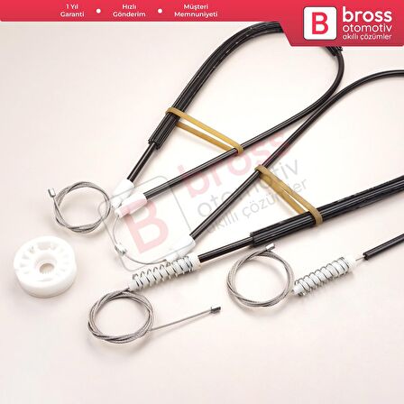 Peugeot 206 CC 2D T16 2000-2008 2-Kapı Coupe Cabrio 9648636980 İçin Ön Sağ Cam Kriko Tamir Seti