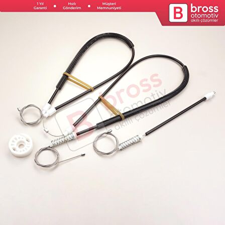 Peugeot 206 CC 2D T16 2000-2008 2-Kapı Coupe Cabrio 9221Y3 İçin Ön Sol Cam Kriko Tamir Seti