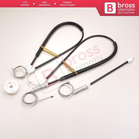 Peugeot 206 CC 2D T16 2000-2008 2-Kapı Coupe Cabrio 9221Y3 İçin Ön Sol Cam Kriko Tamir Seti