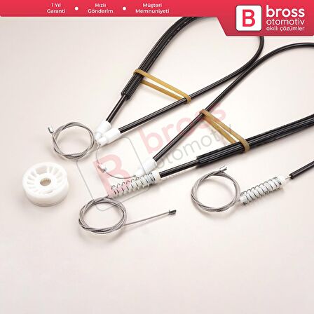 Peugeot 206 CC 2D T16 2000-2008 2-Kapı Coupe Cabrio 9221Y3 İçin Ön Sol Cam Kriko Tamir Seti