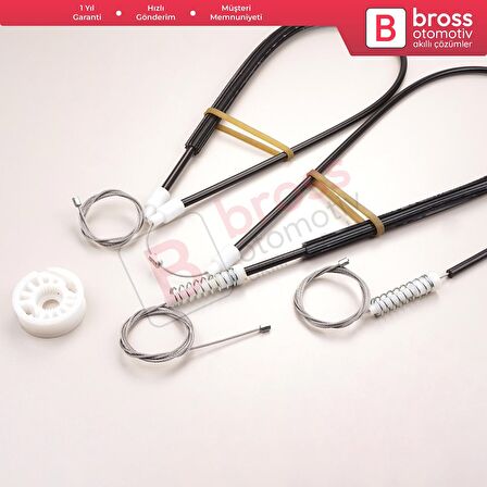 Peugeot 206 CC 2D T16 2000-2008 2-Kapı Coupe Cabrio 9221Y3 İçin Ön Sol Cam Kriko Tamir Seti