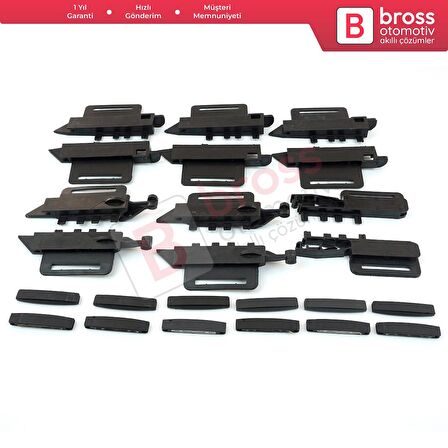 Peugeot 307 SW İçin 24 Parça Tavan Perdesi Tamir Takımı 84001TY