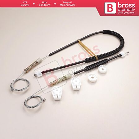 Peugeot 308 4B 2009-2014 Convertible CC 9681903380 İçin Elektrikli Arka Sol Cam Kriko Tamir Seti