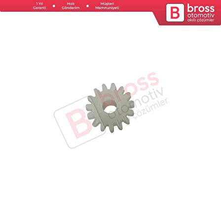 Audi Volvo Porsche Mercedes İçin Kilometre Dişlisi 15 Diş